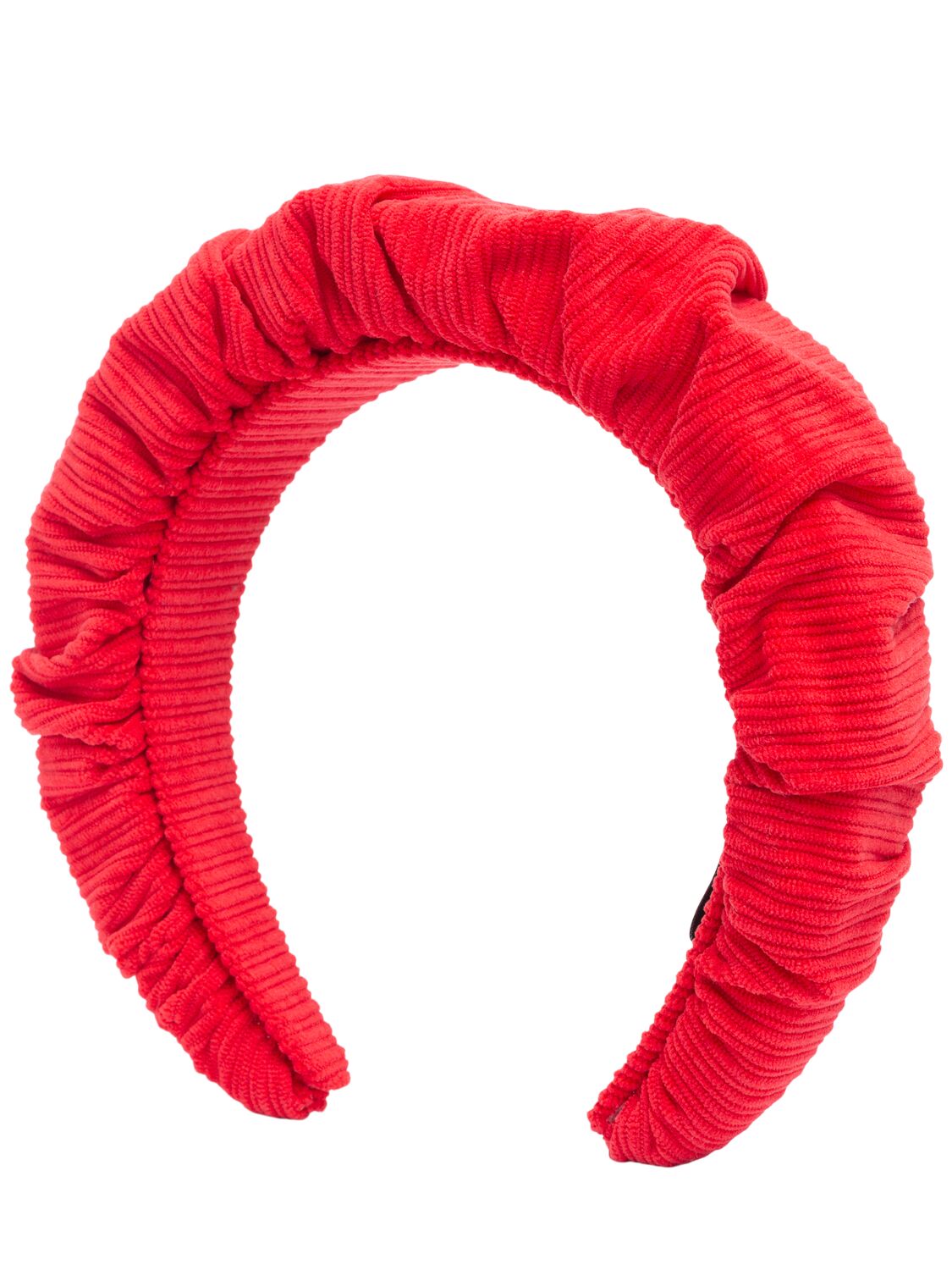 Max & Co Ruffled Poly Headband In Red