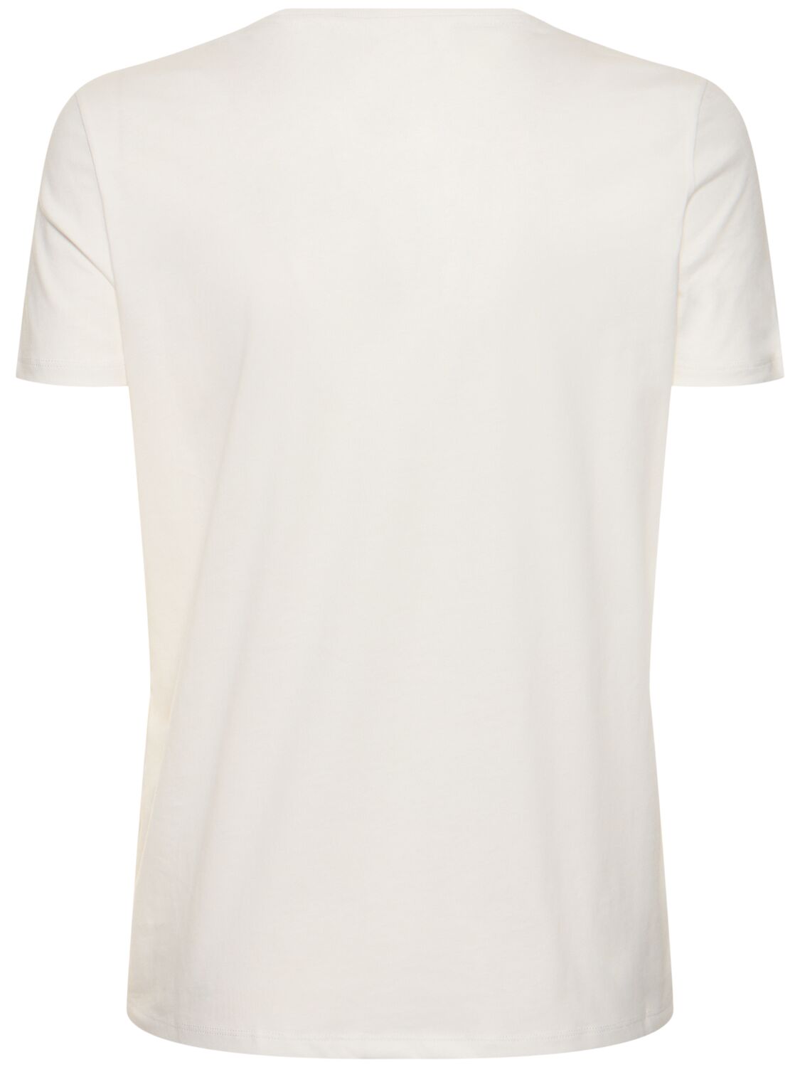 Shop Ralph Lauren Western Bear Cotton T-shirt In White