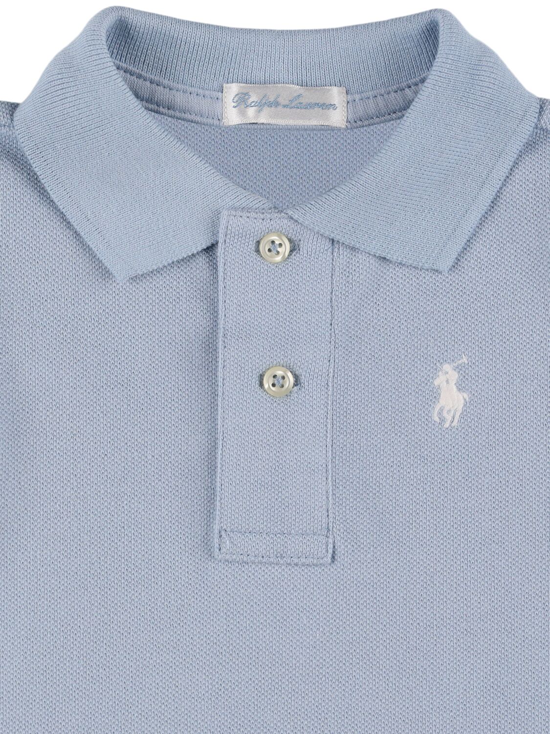 Shop Polo Ralph Lauren Embroidered Cotton Polo Shirt & Shorts In Blau,multi