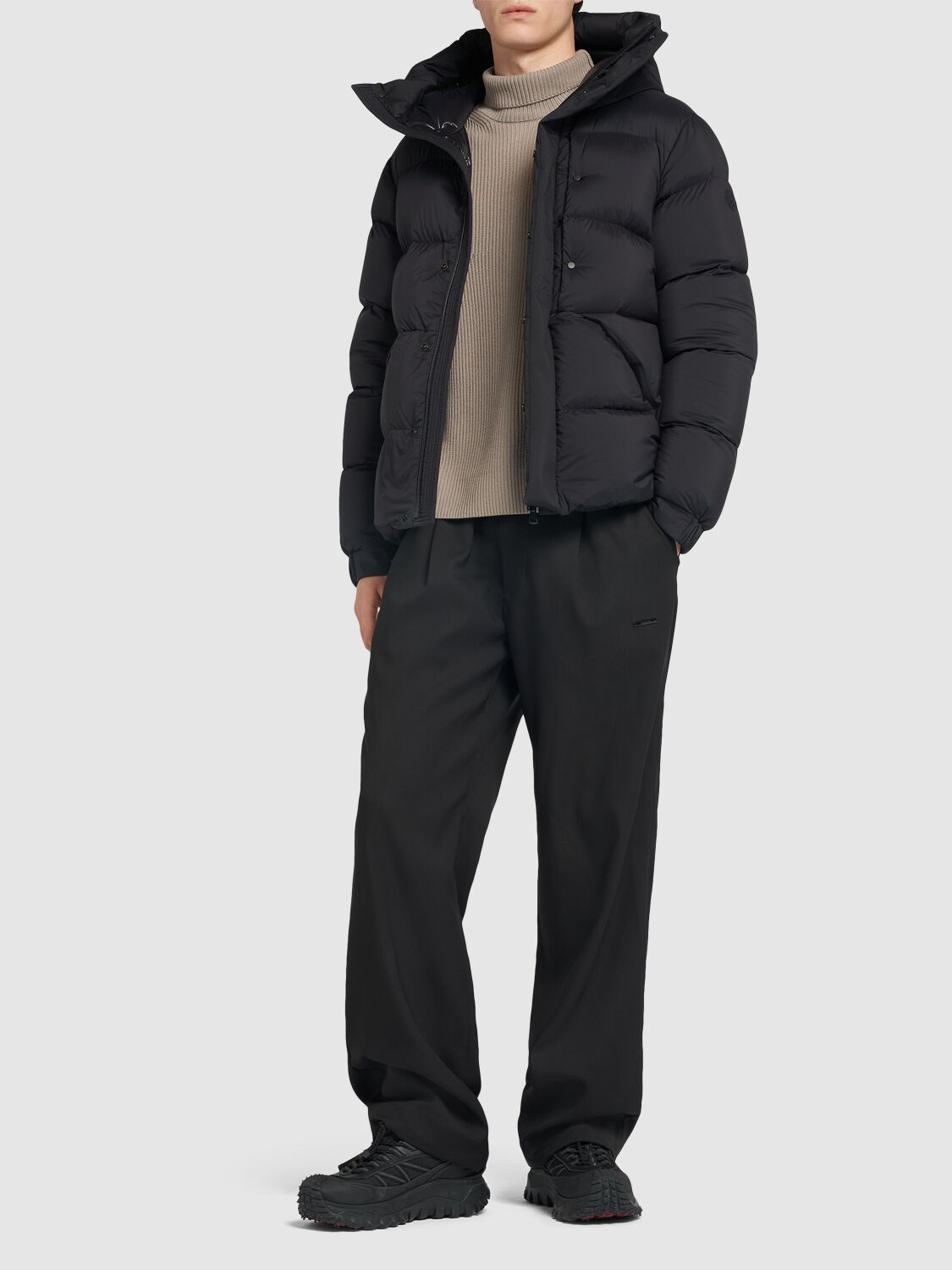 Shop Moncler Technical Tech Pants In Black