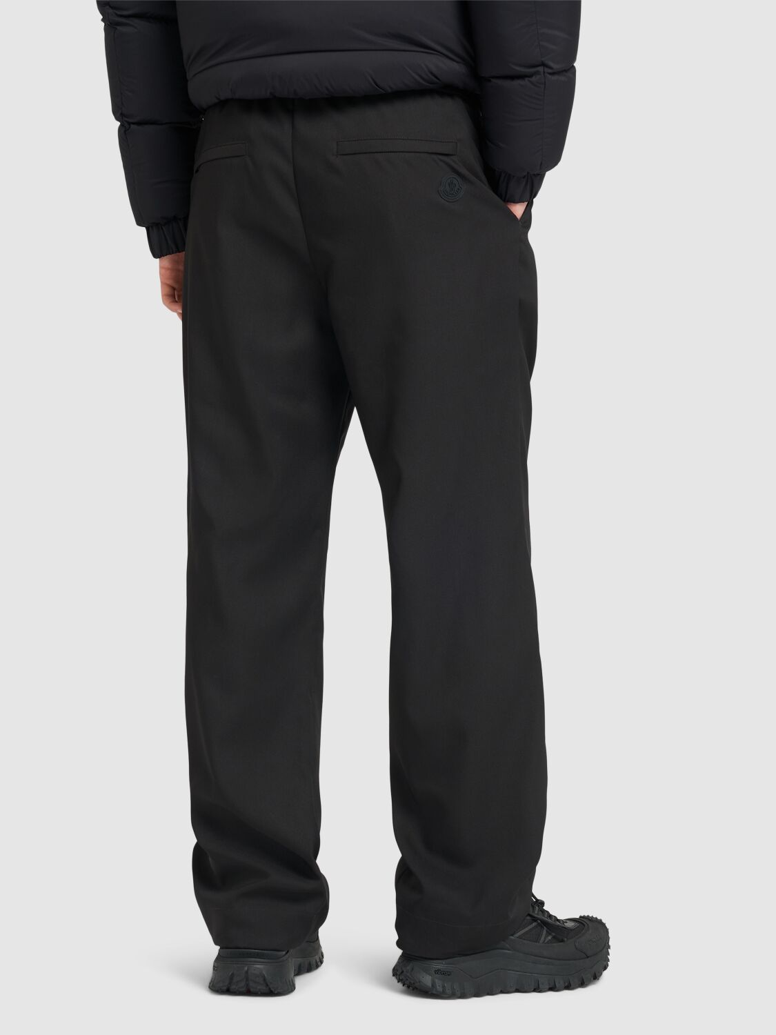 Shop Moncler Technical Tech Pants In Black