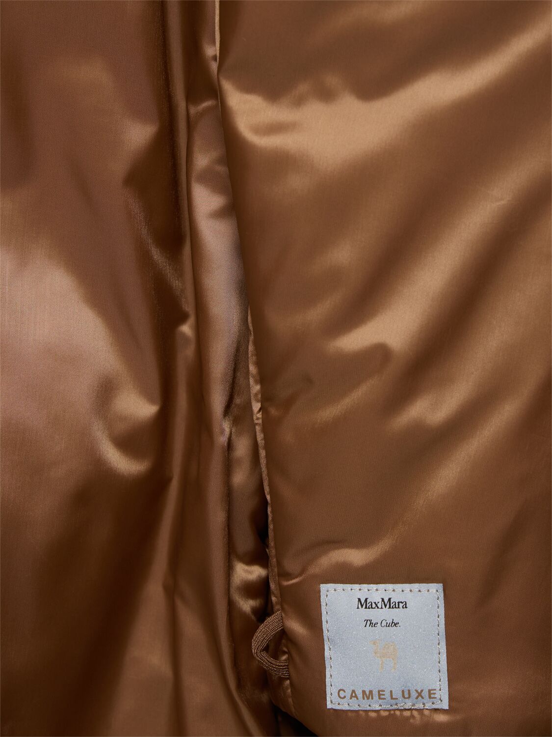 Shop Max Mara Greenco Padded Waterproof Long Jacket In Brown