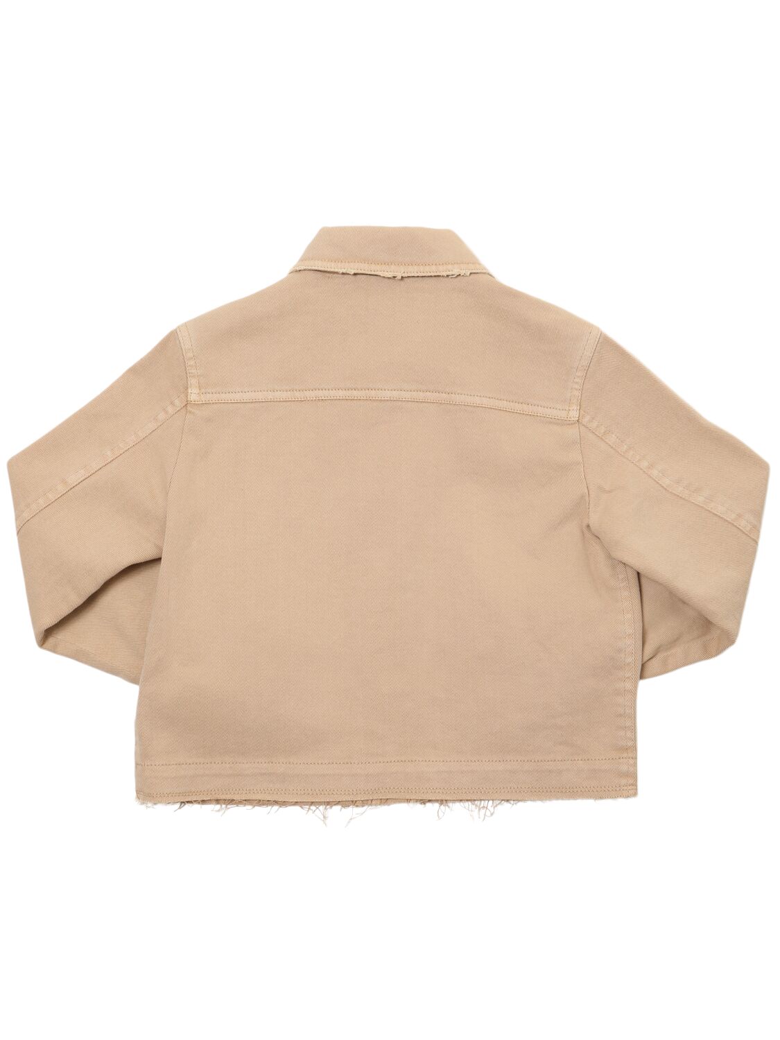 Shop Max & Co Cotton Blend Gabardine Jacket In Beige