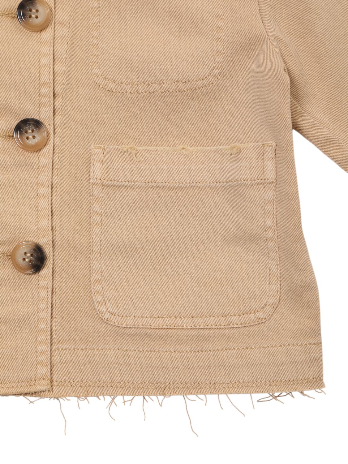 Shop Max & Co Cotton Blend Gabardine Jacket In Beige