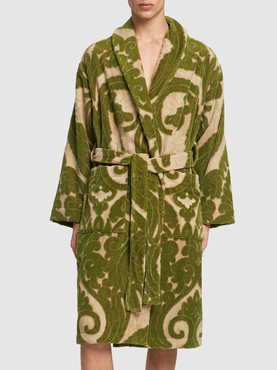 Shop Etro Reginald Bathrobe In Green