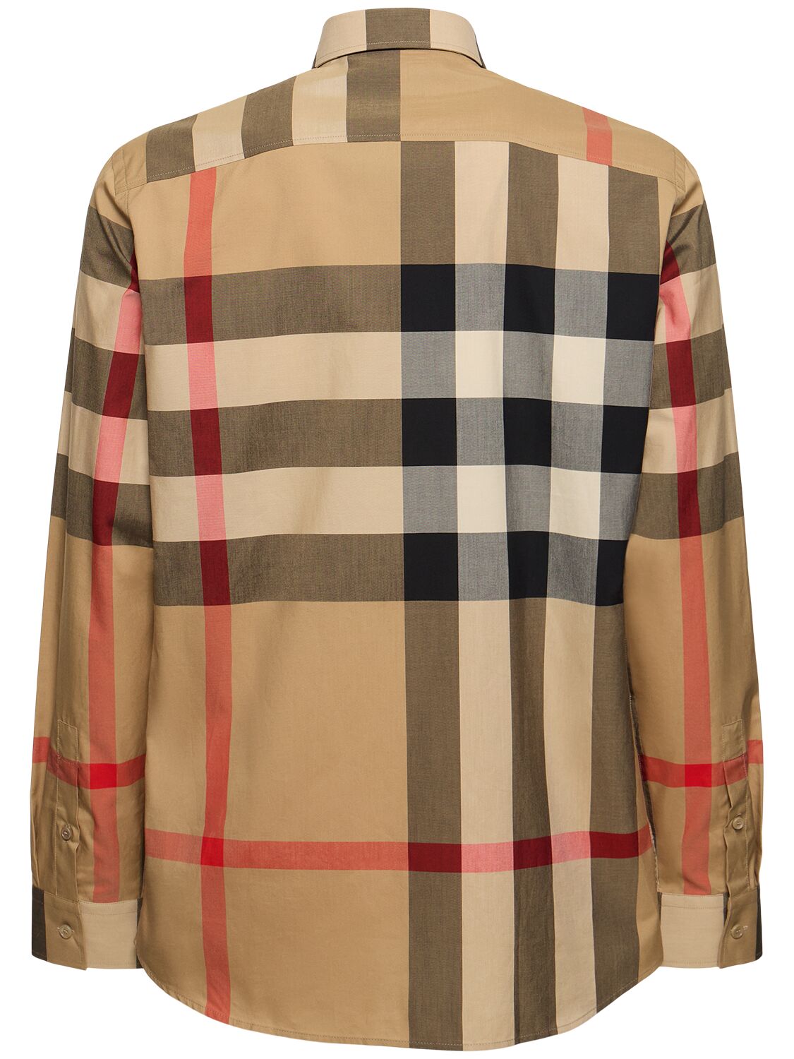 Shop Burberry Summerton Cotton Shirt In Archive Beige