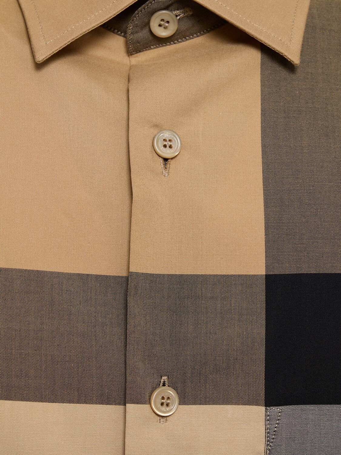 Shop Burberry Summerton Cotton Shirt In Archive Beige