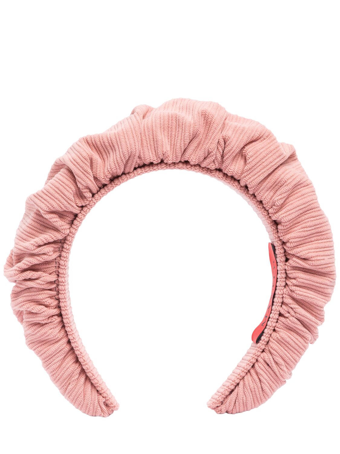 Max & Co Ruffled Poly Headband In Pink