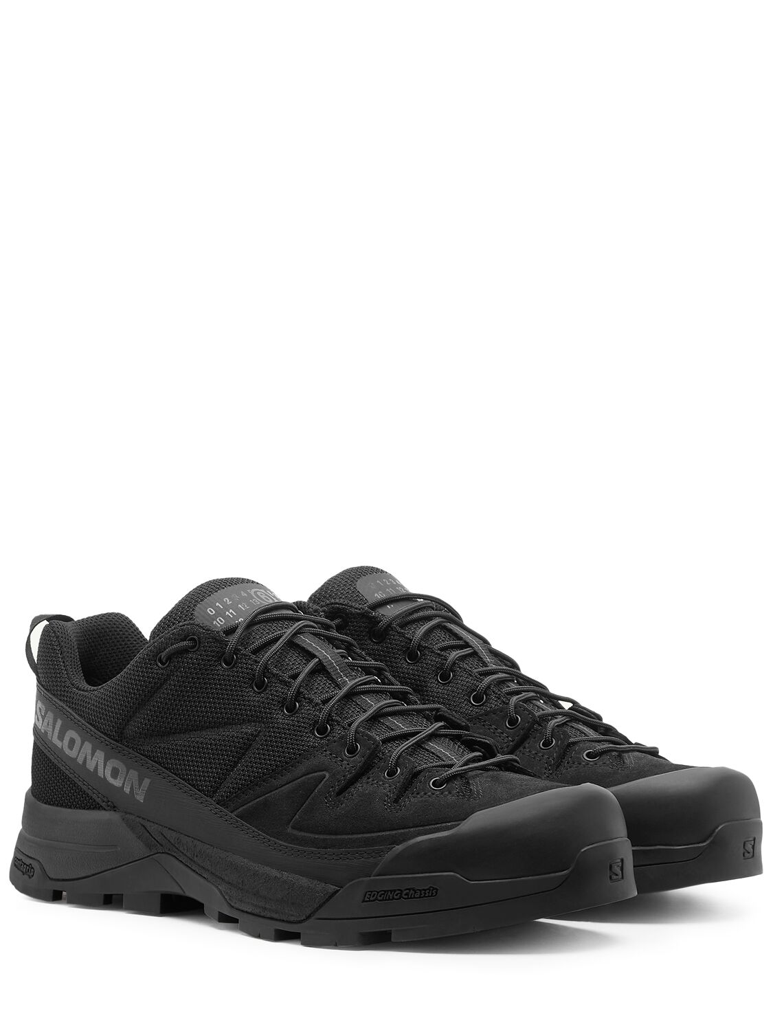 Shop Mm6 Maison Margiela Mm6 X Salomon X-alp Low Top Sneakers In Black