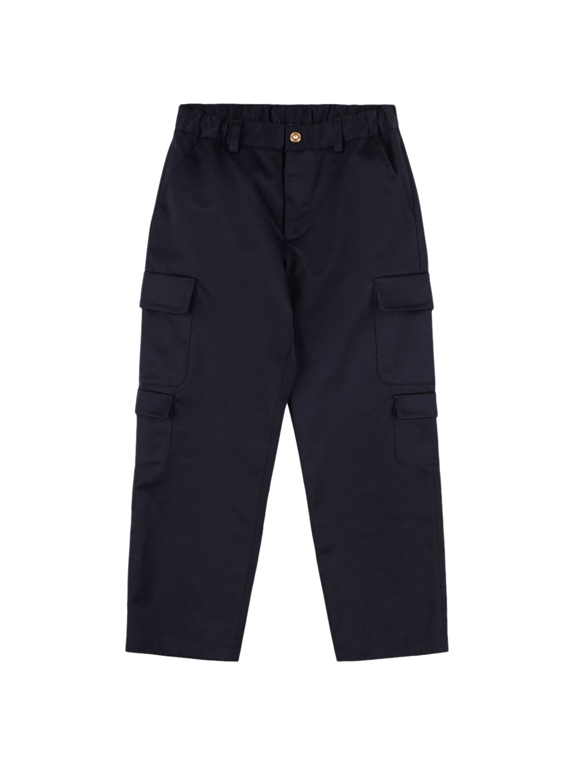 Versace Cargo Kids Pants In Blue