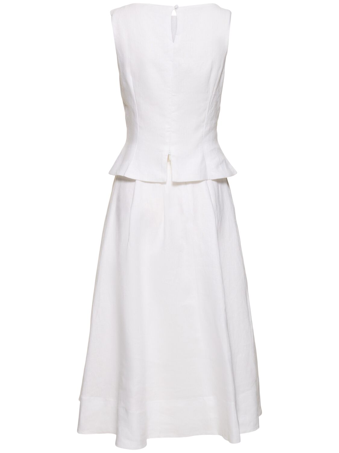 Shop Reformation Moya Linen Top & Skirt In White