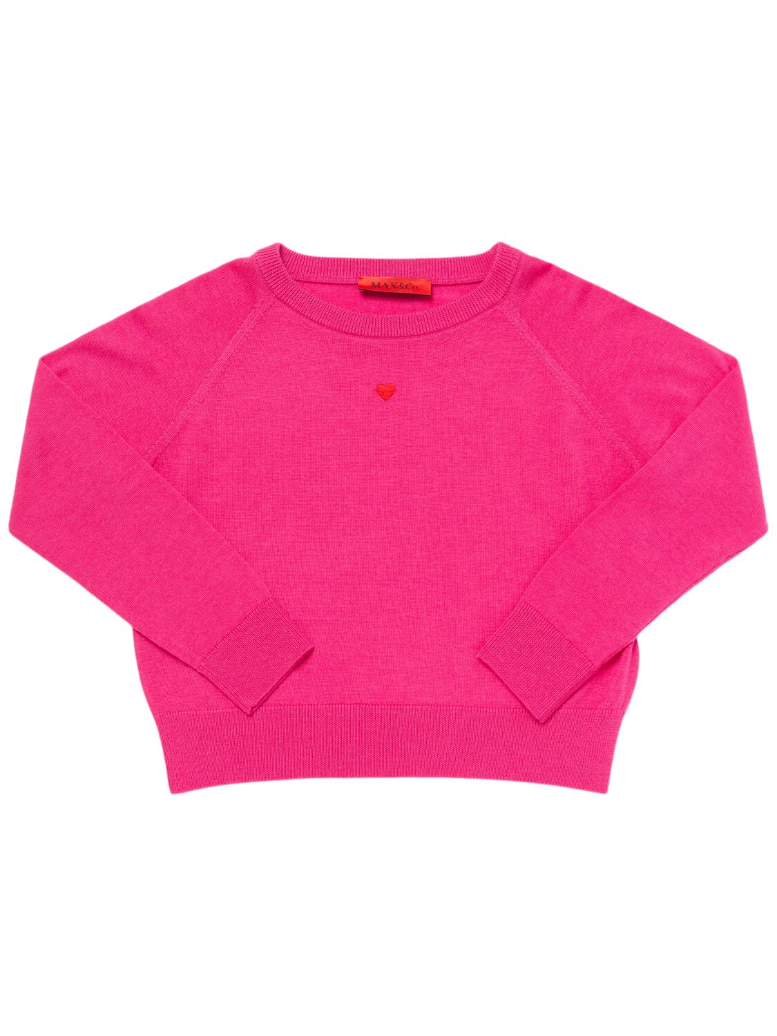 Max & Co Wool Knit Sweater In Pink