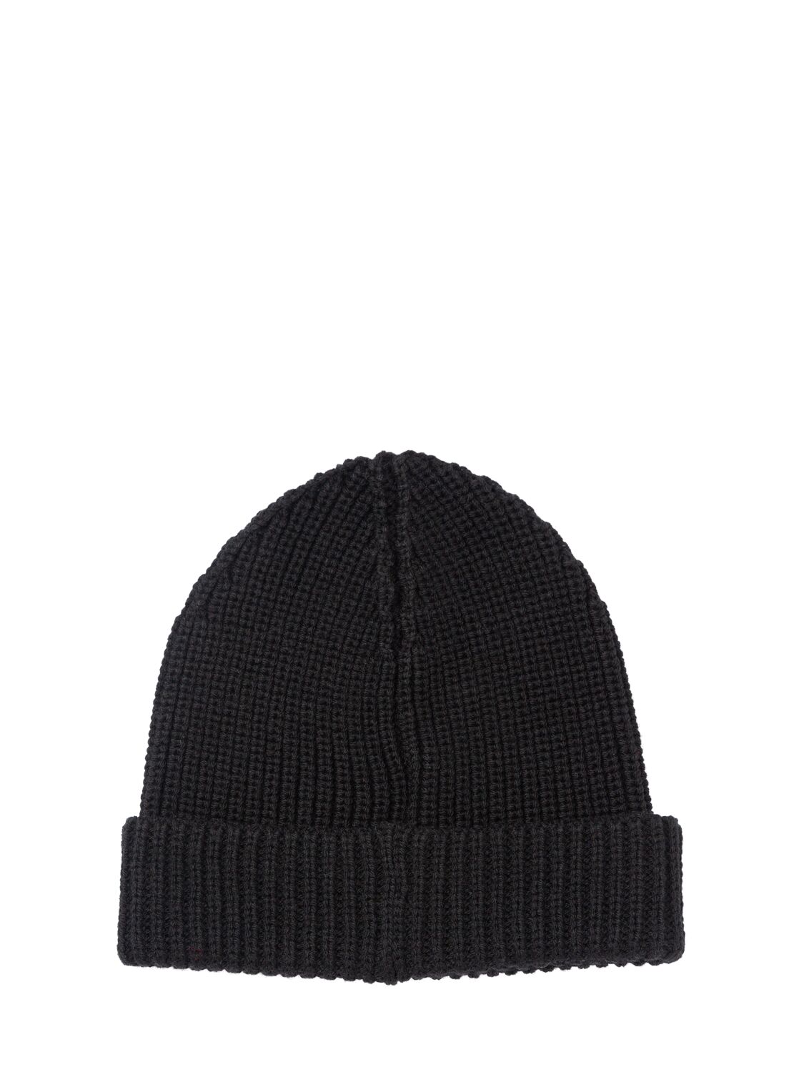 Shop Max & Co Wool Blend Knit Beanie W/ Logo In Black