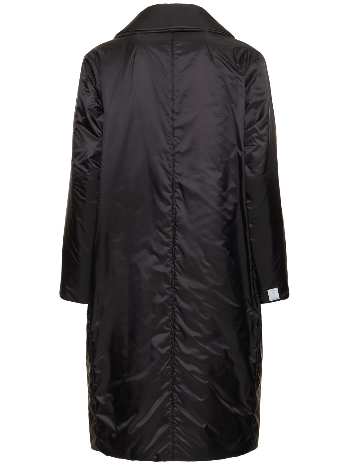 Shop Max Mara Greenco Padded Waterproof Long Jacket In Black