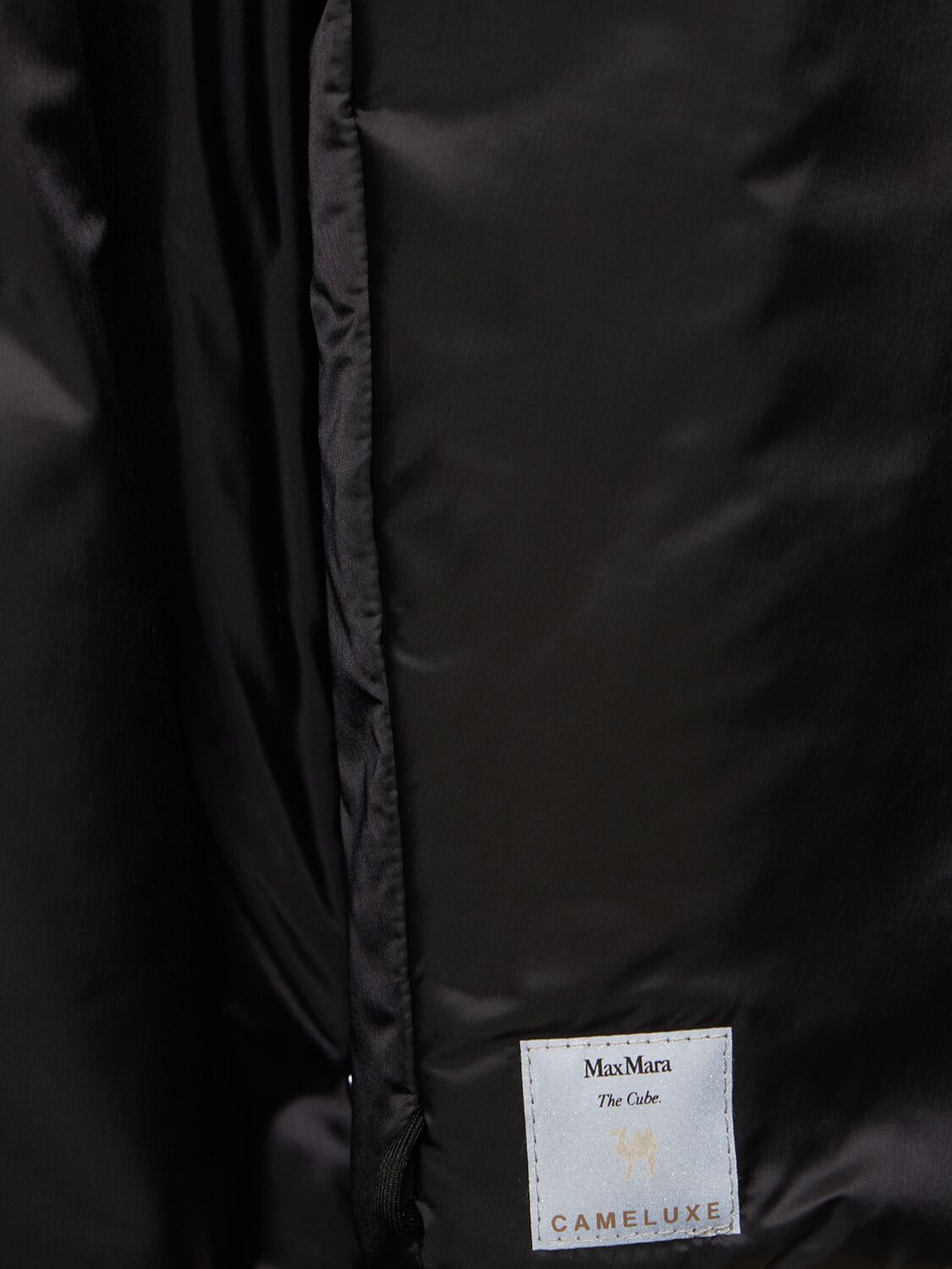 Shop Max Mara Greenco Padded Waterproof Long Jacket In Black