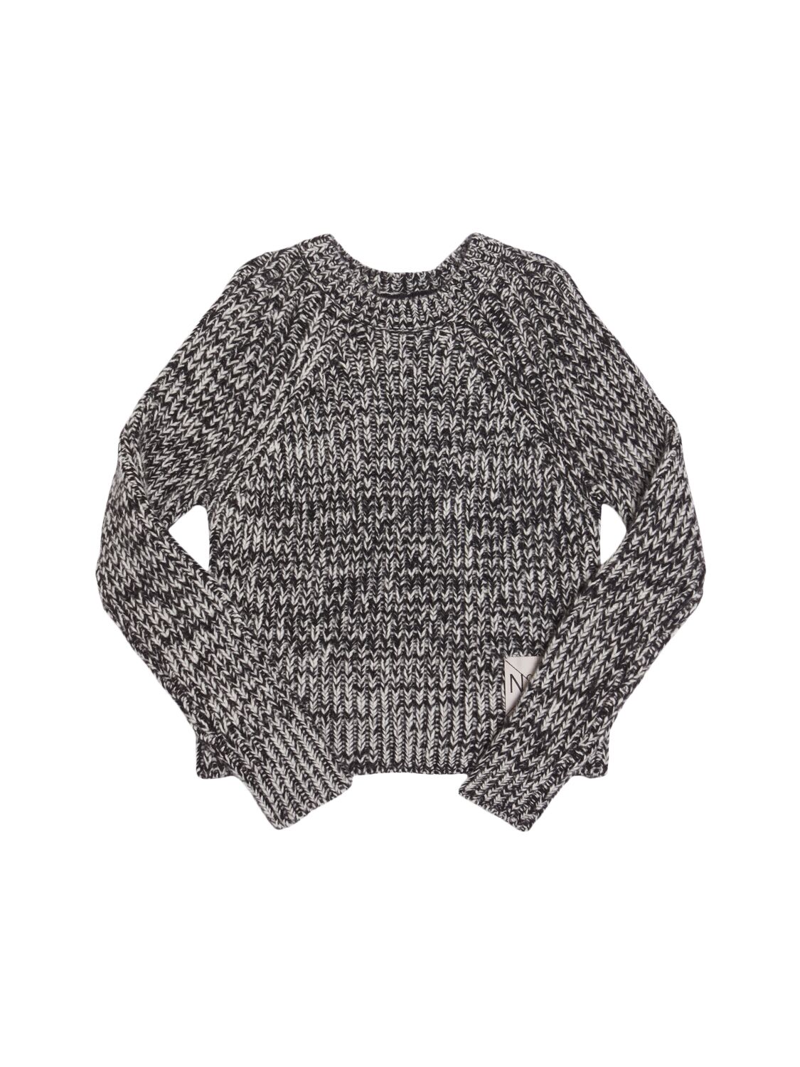 N°21 Wool Blend Knit Sweater In Black