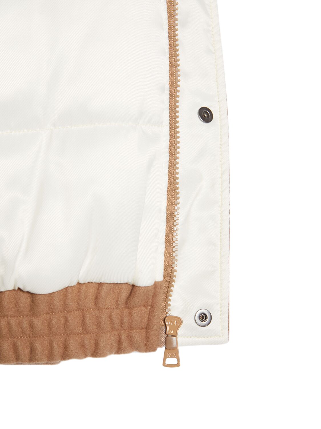 Shop N°21 Poly & Faux Fur Bomber Jacket In Brown