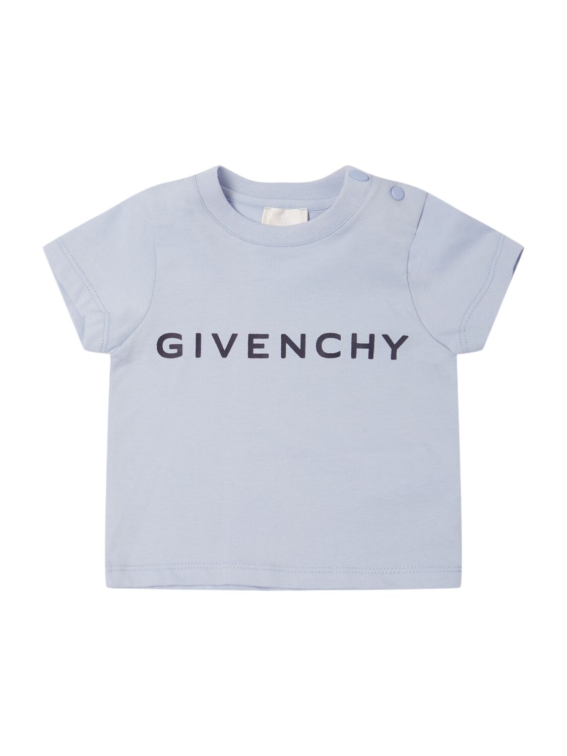 Givenchy Printed Cotton Jersey T-shirt In Blue