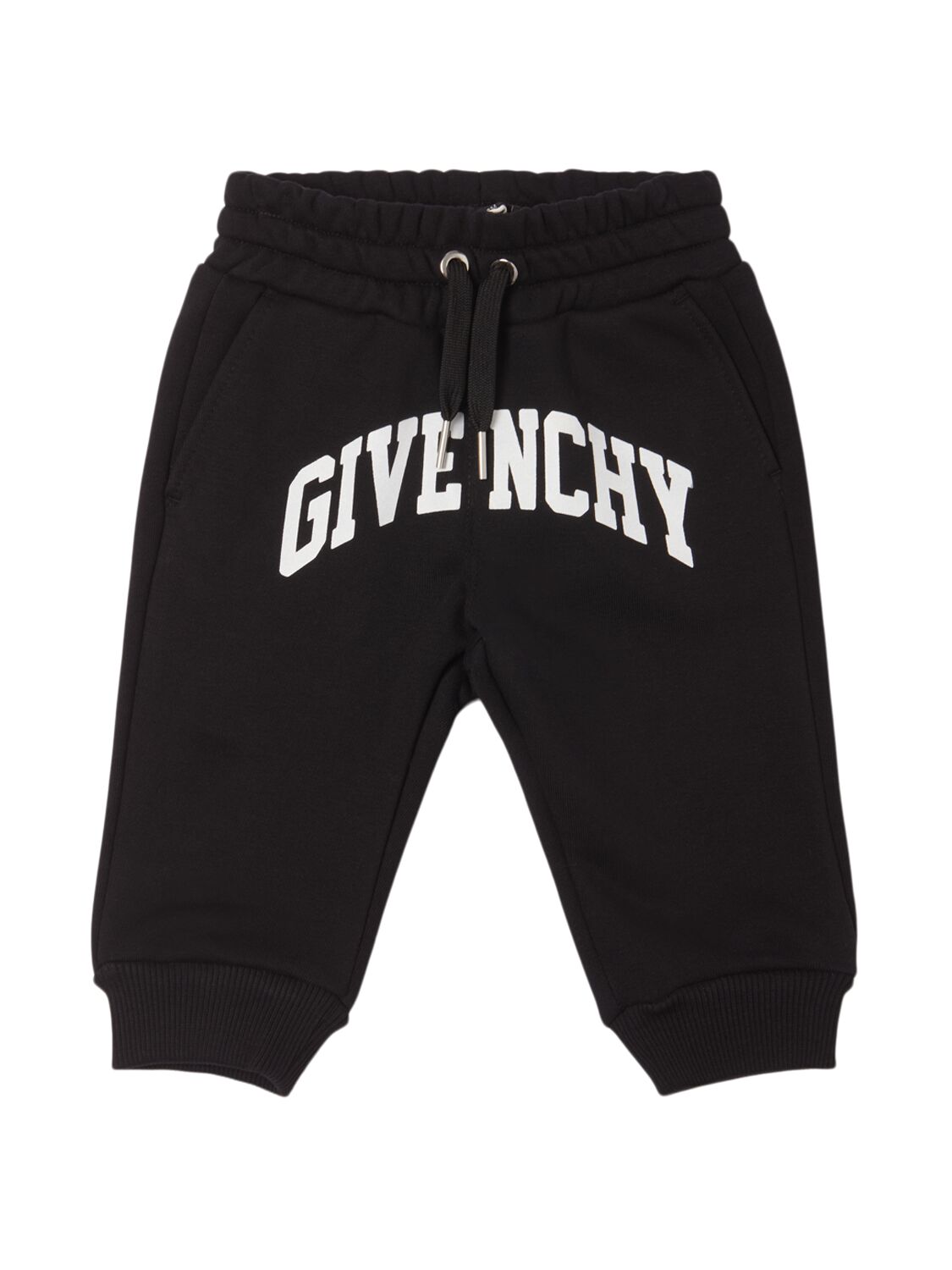Givenchy Printed Cotton Blend Sweatpants In Black