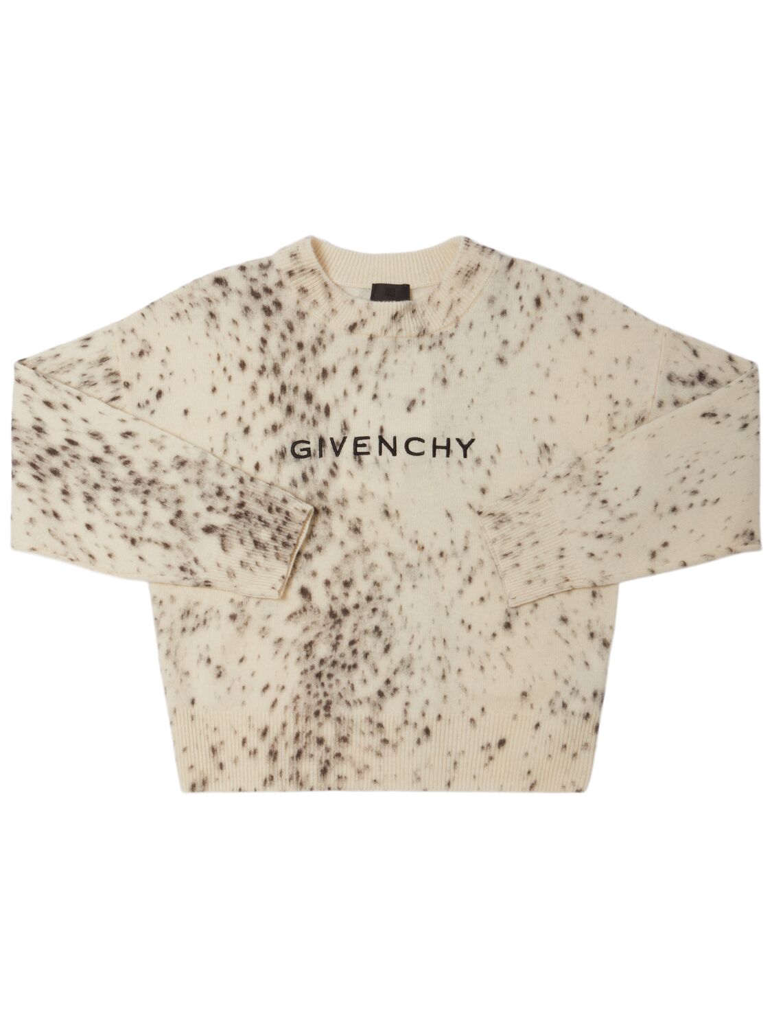 Givenchy Wool Blend Knit Sweater In Neutral