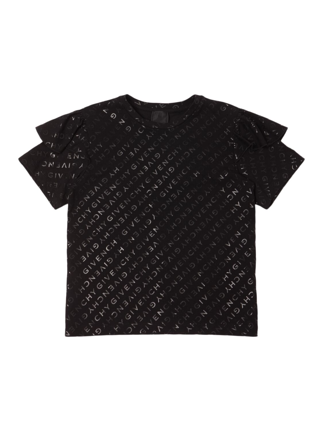 Givenchy Cotton Blend Jersey T-shirt In Black