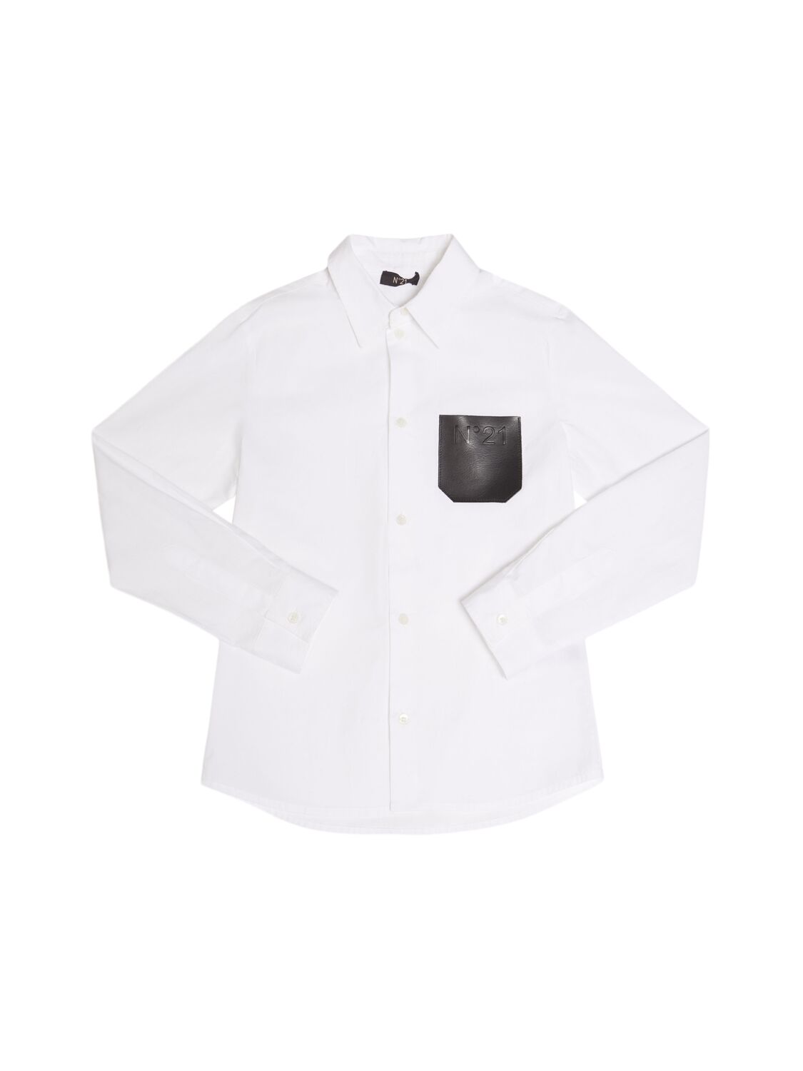 N°21 Cotton Poplin Shirt In White