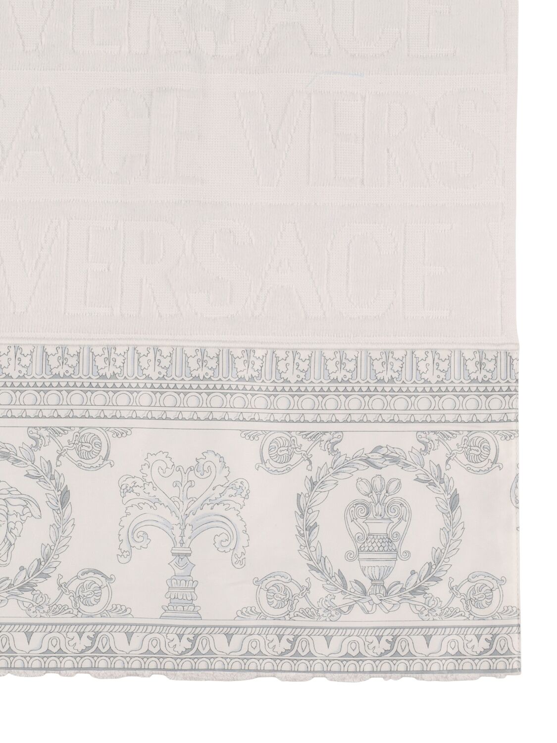 Versace Set Of 5 Barocco Towels In White