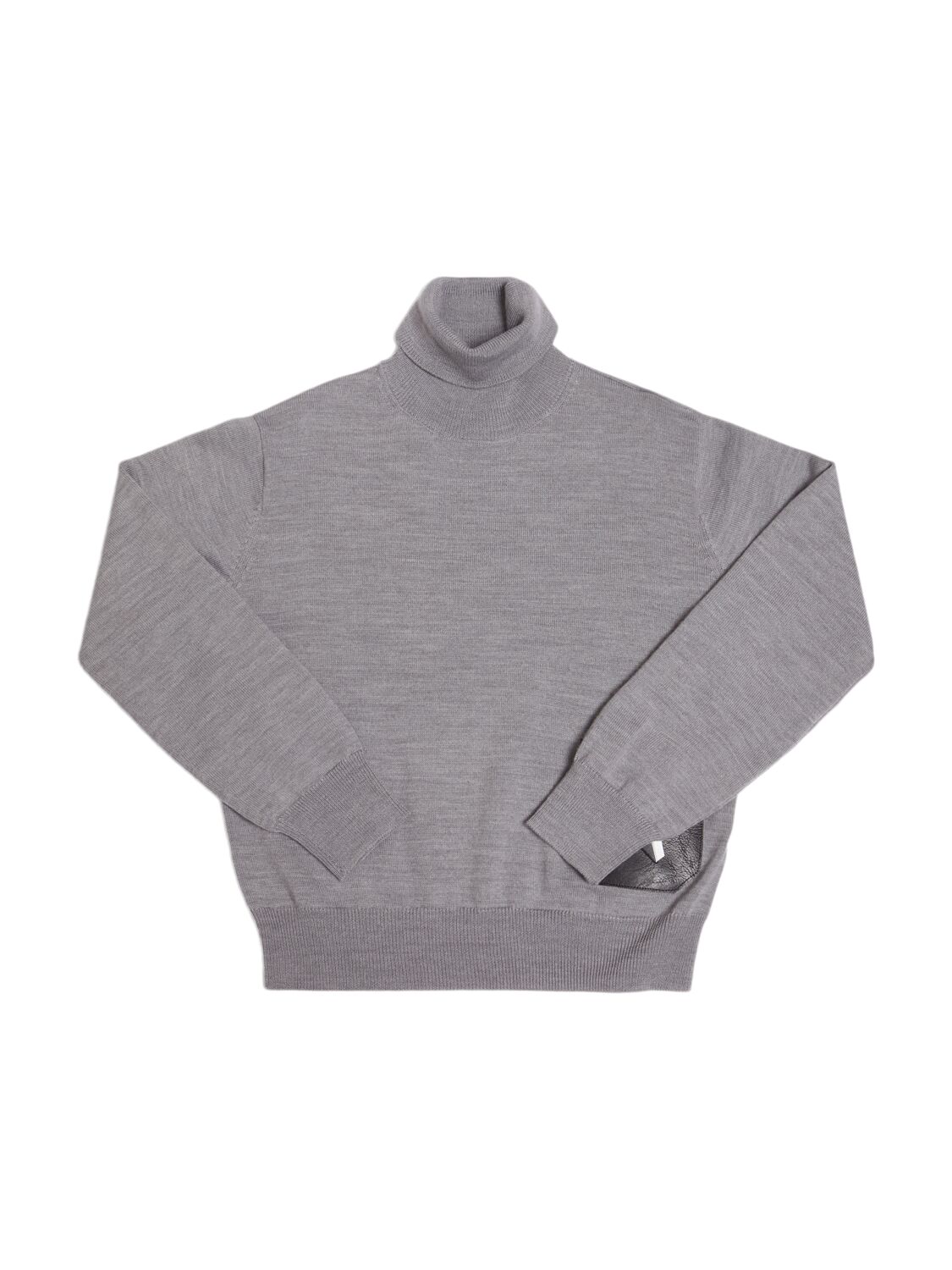 N°21 Kids' Wool Blend Knit Turtleneck Sweater In Grey