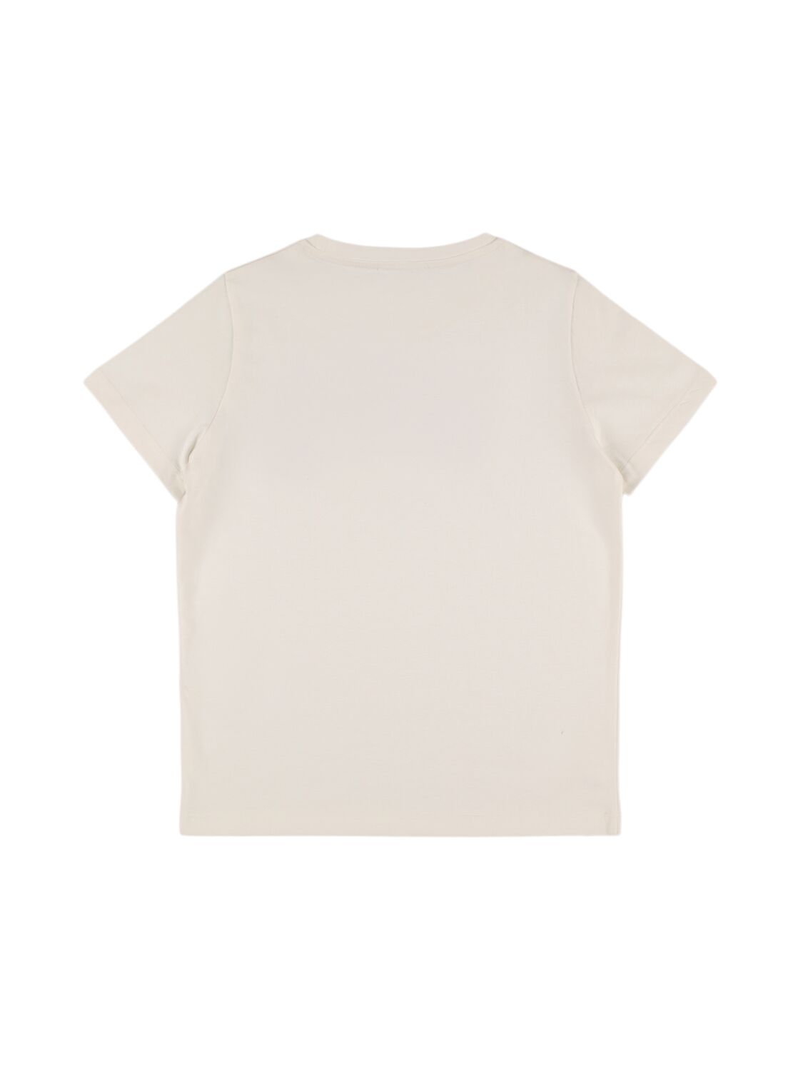 Shop Versace Printed Logo Cotton Jersey T-shirt In White