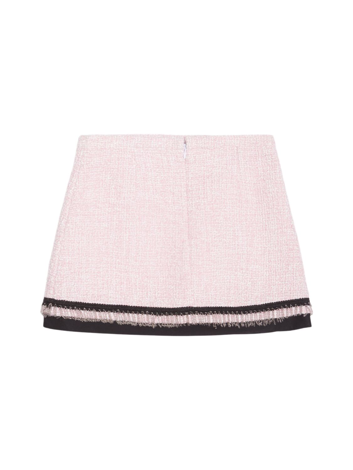 Shop N°21 Wool Blend Bouclé Skirt In Pink