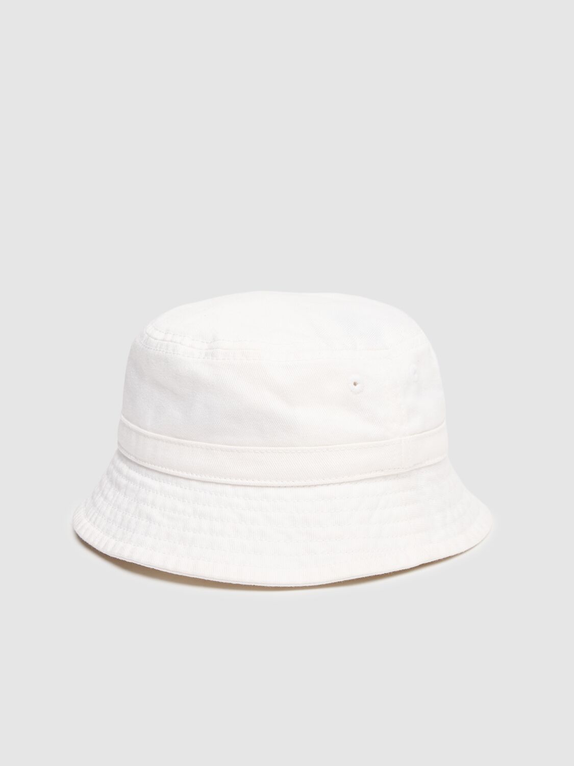 Shop Polo Ralph Lauren Bear Print Cotton Gabardine Bucket Hat In Weiss