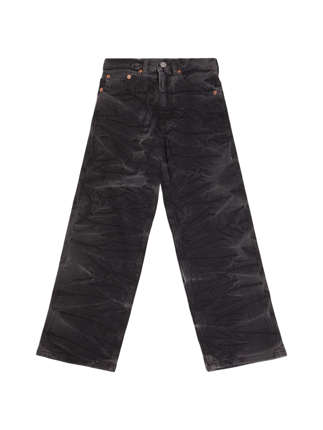Mm6 Maison Margiela Stretch Cotton Denim Jeans In Black