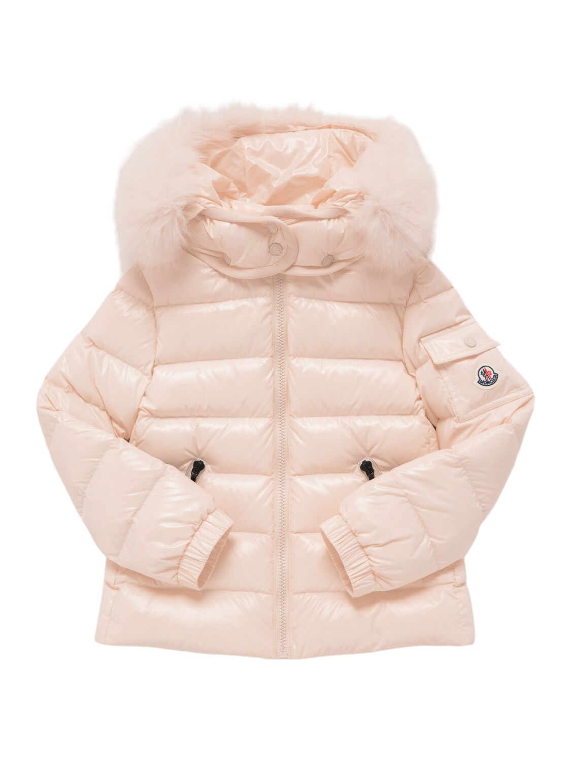 Moncler Badyf Nylon Down Jacket In Beige