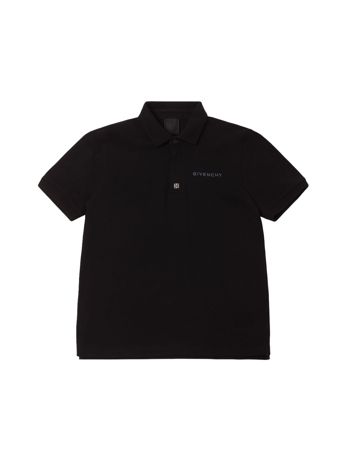 Givenchy Cotton Piqué Polo In Black