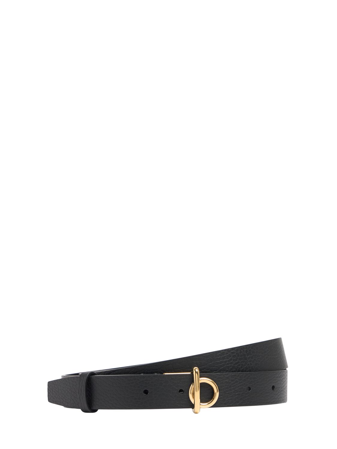 Burberry 25mm Rocking Leather Belt In Black