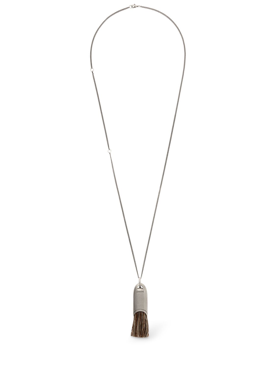 Lemaire Personal Brush Necklace In Metallic