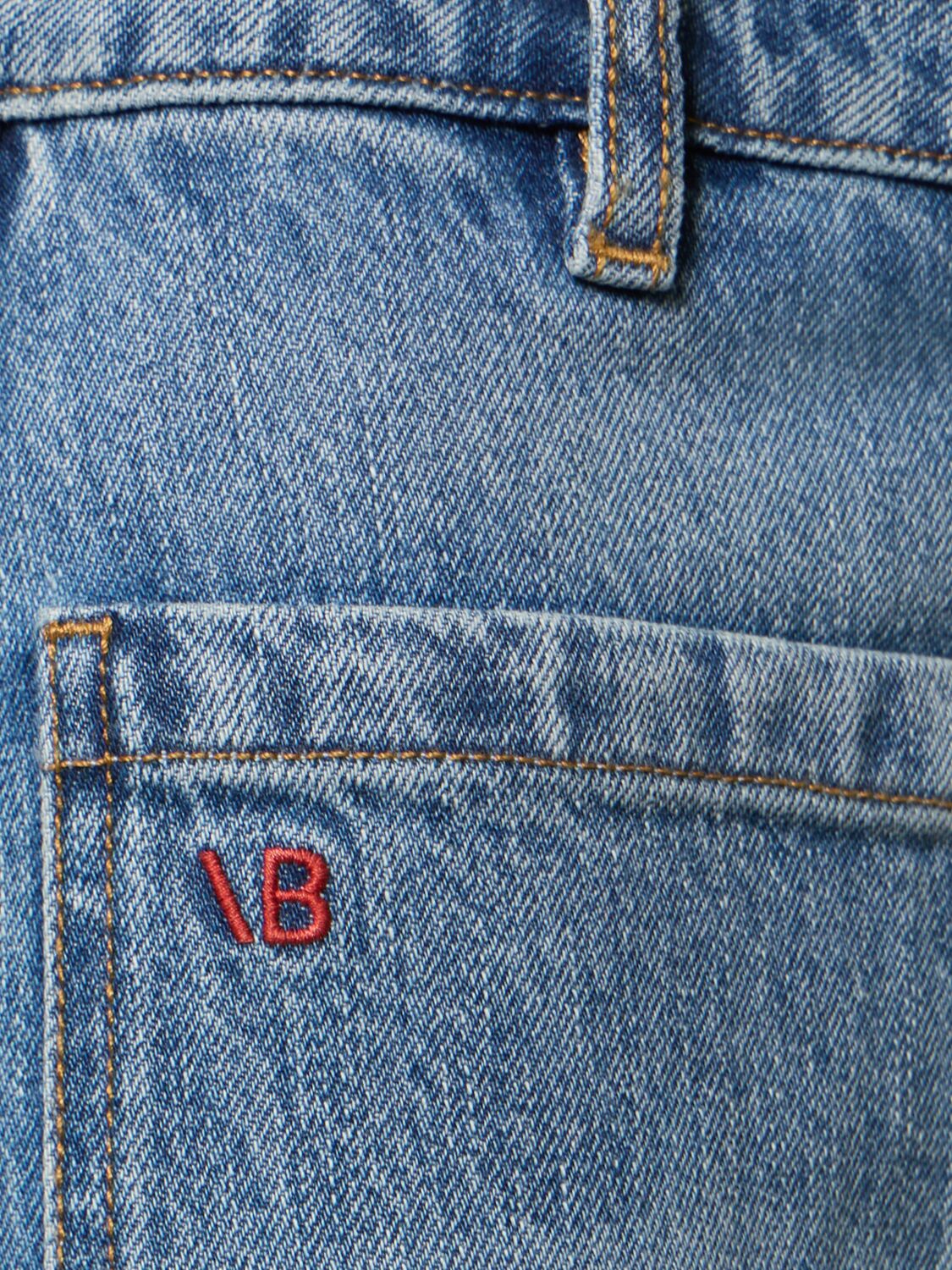 VICTORIA BECKHAM ALINA DENIM HIGH WAISTED WIDE JEANS 