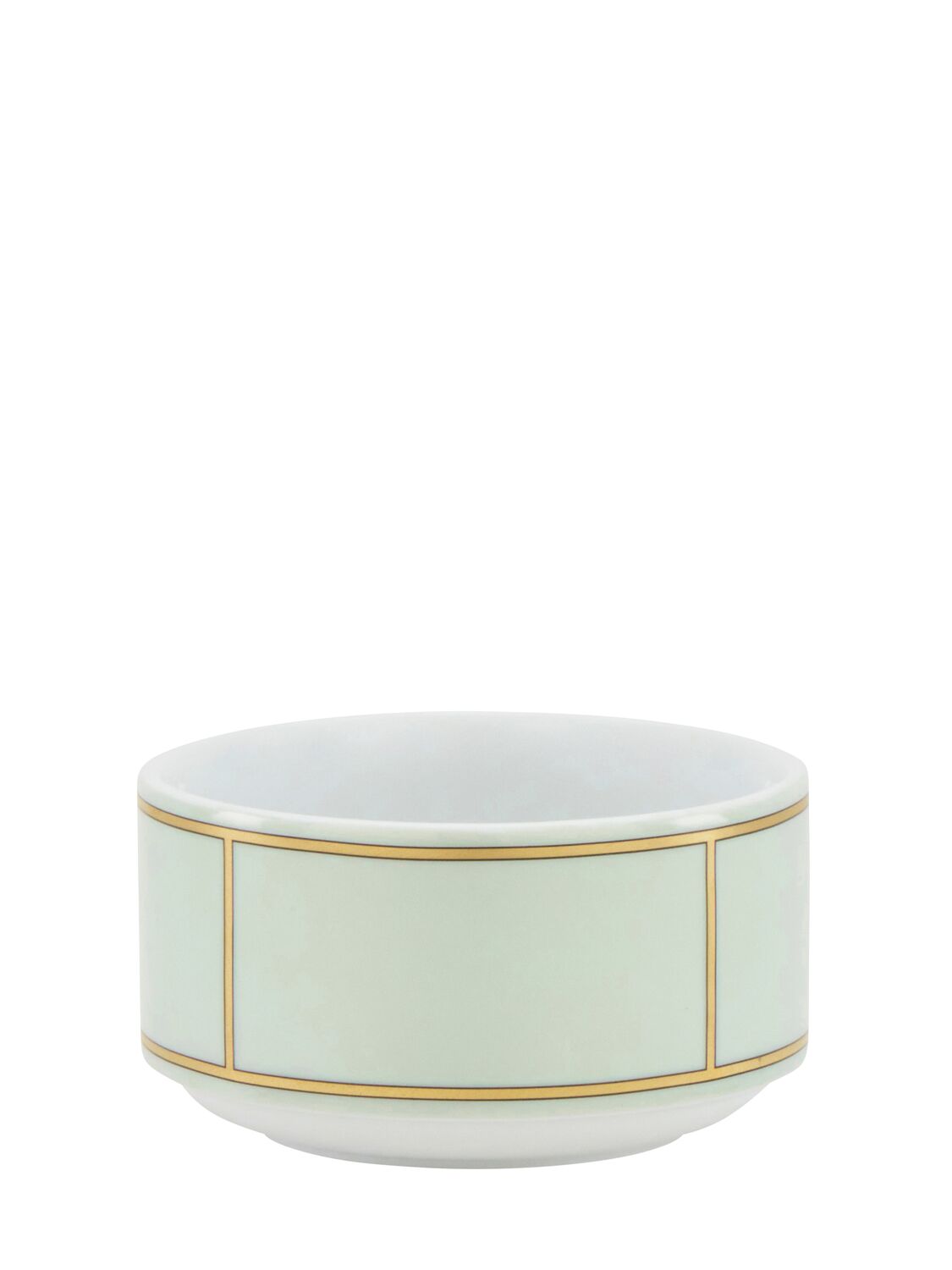 Ginori 1735 Porcelain Colonna Diva Verde Trinket Box In Green