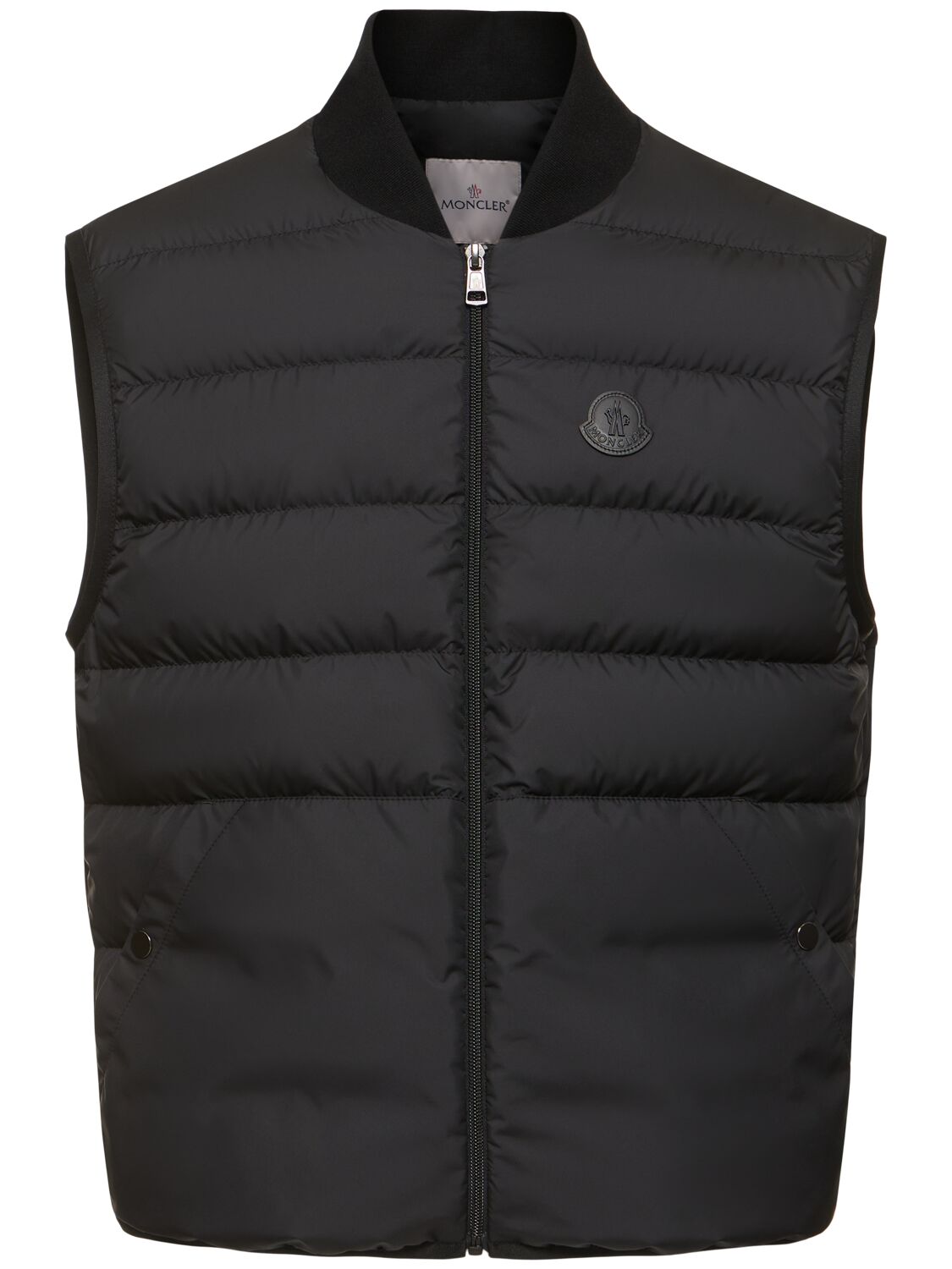 Shop Moncler Gouilles Air Soft Tech Down Jacket In Black