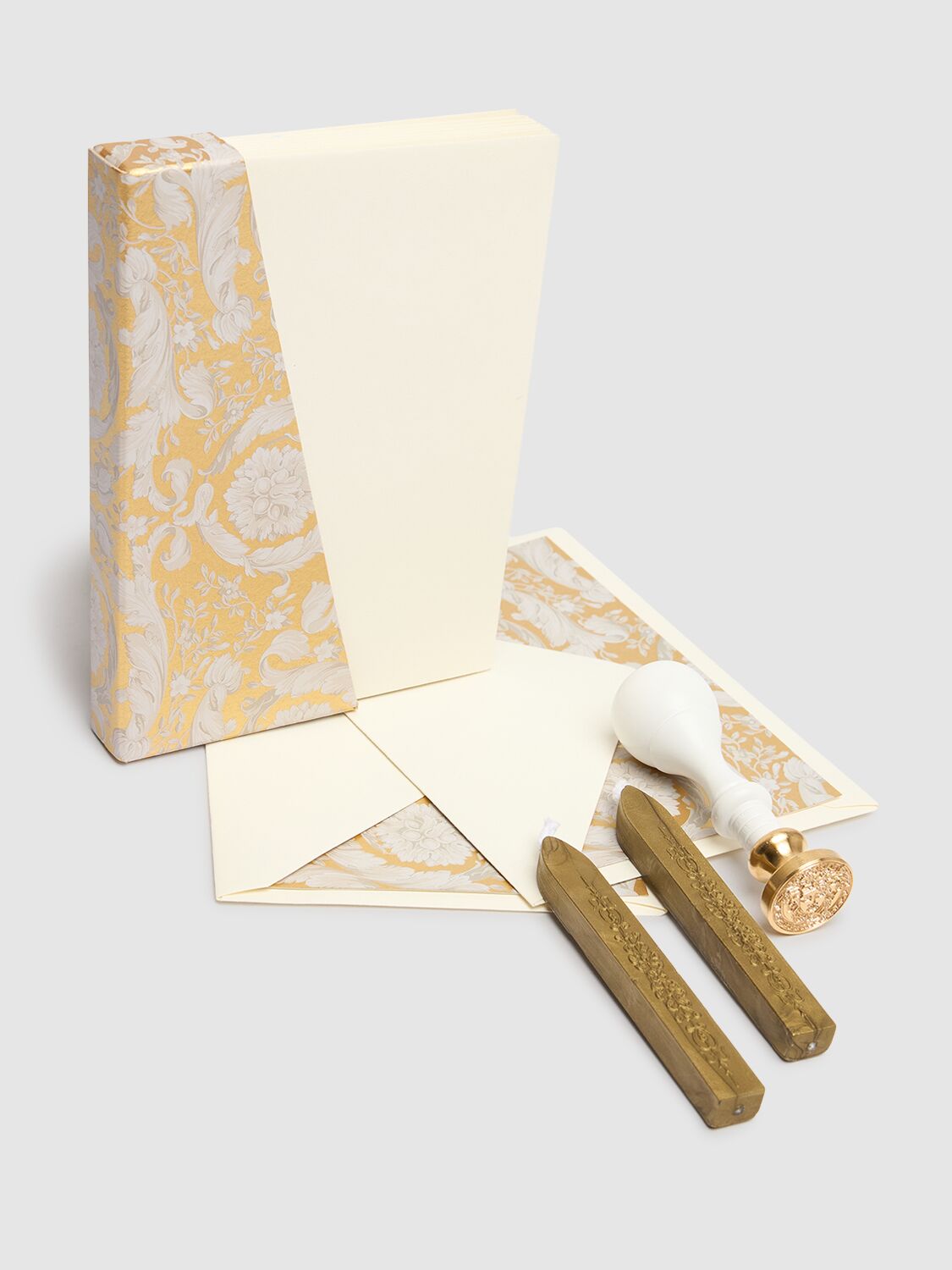 Versace Barocco Seal & Stationary Set In Gold