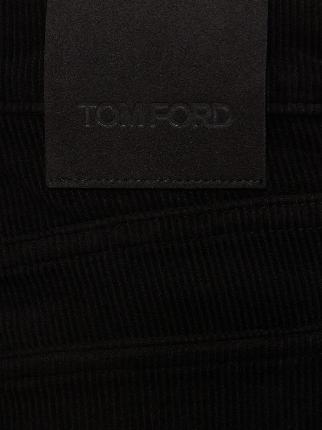 Shop Tom Ford Cotton Denim Slim Fit Jeans In Black