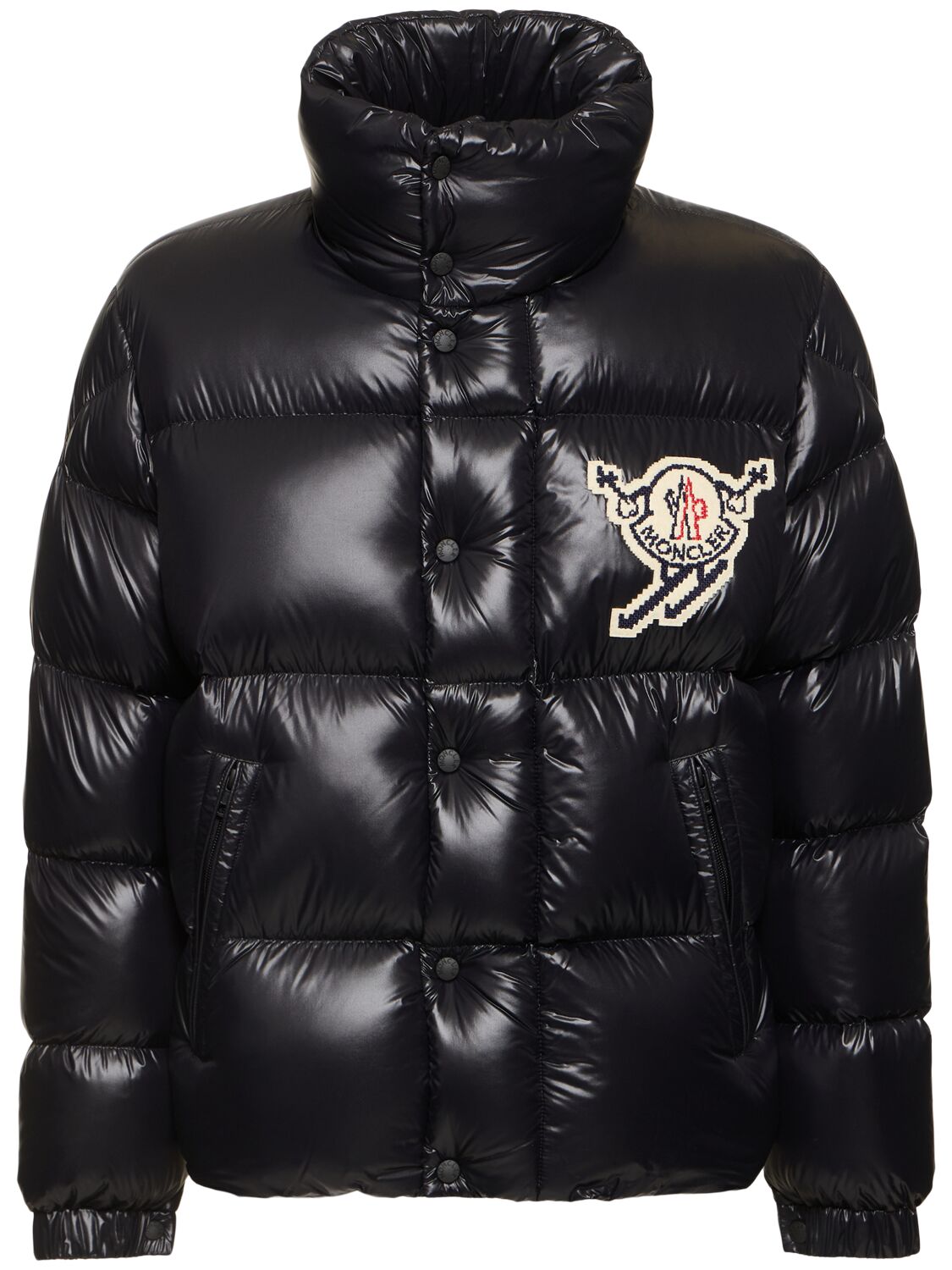 Shop Moncler Leste Light Weight Nylon Down Jacket In Black