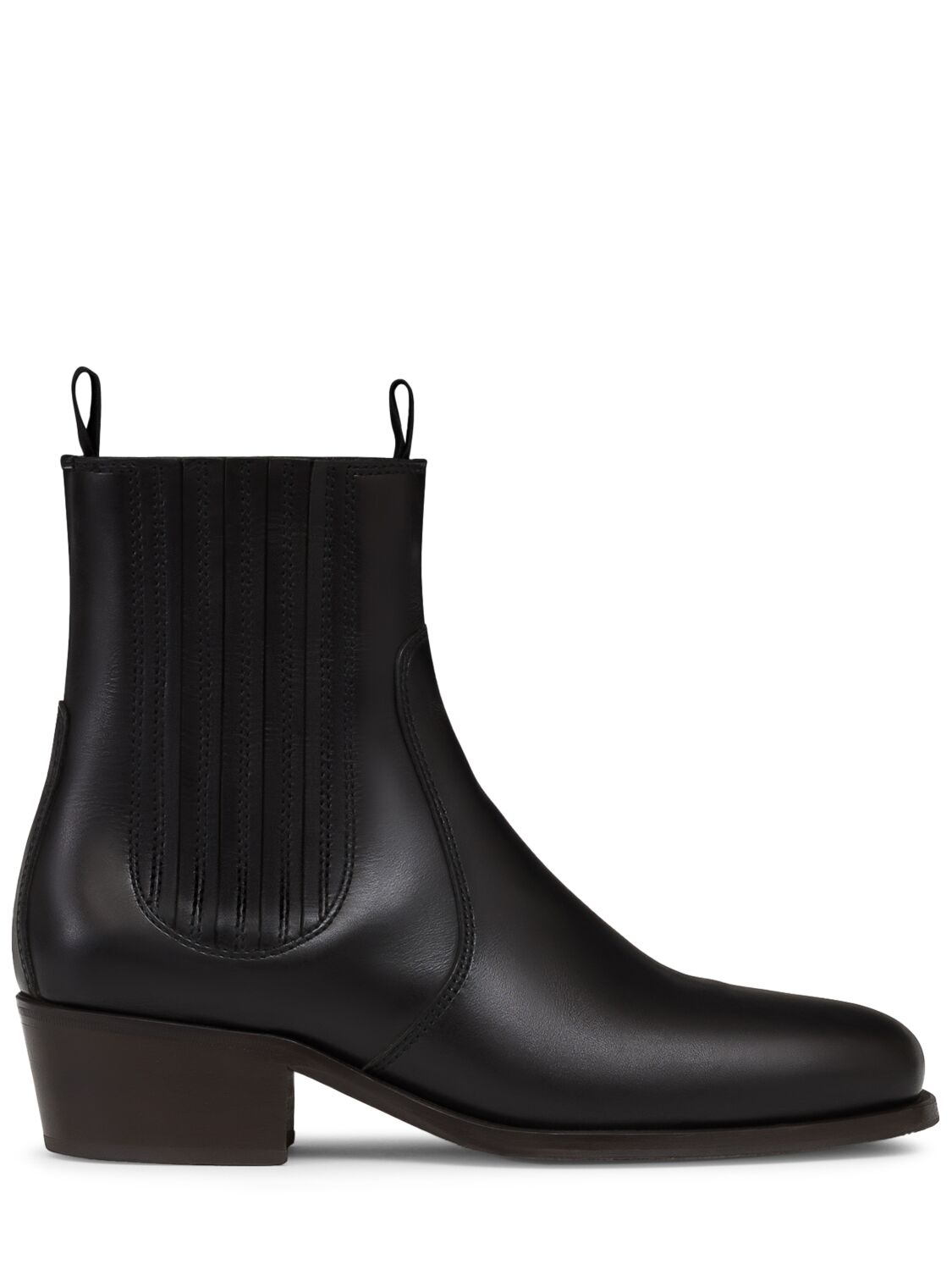 Lemaire 40mm Chelsea Leather Boots In Black