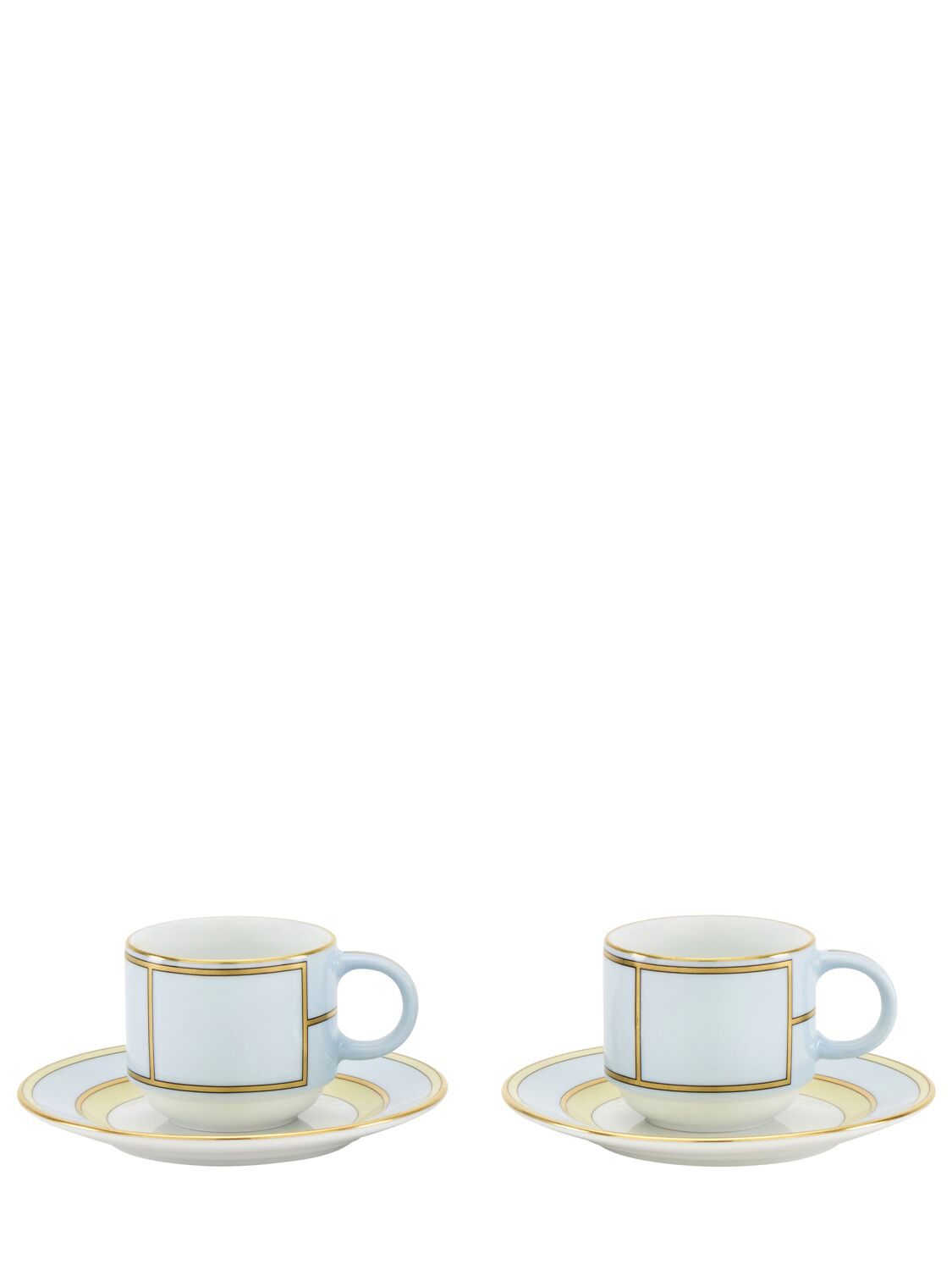 Ginori 1735 Diva Colonna 2-piece Coffee Set In Blue