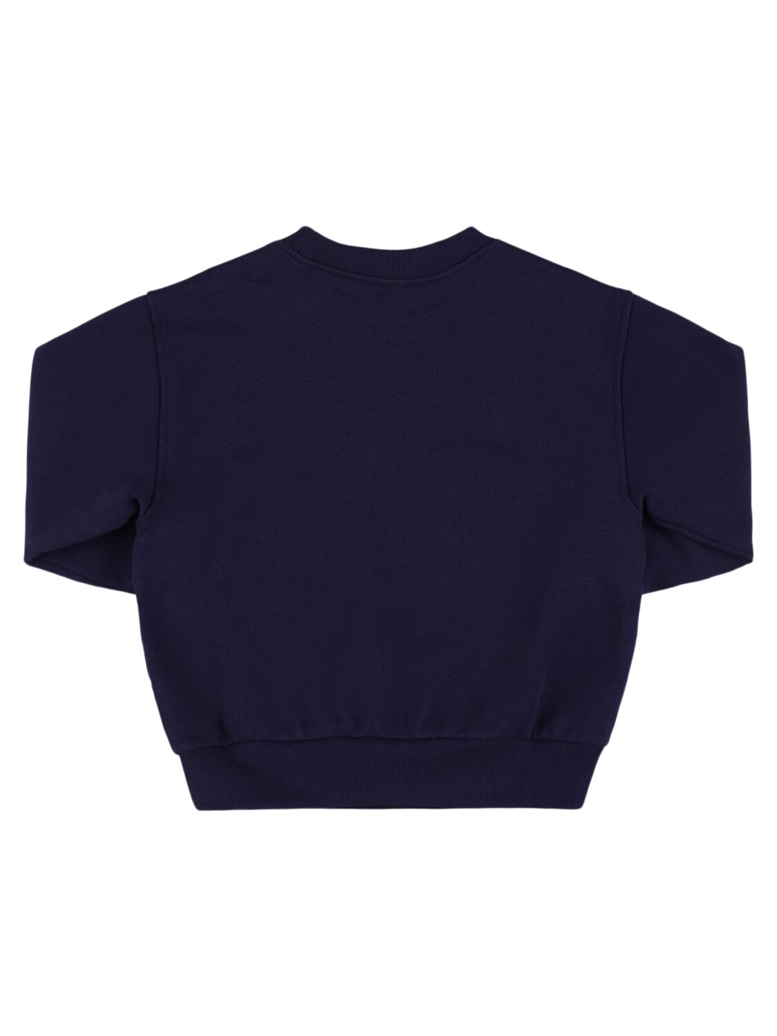 Shop Gucci Felted Cotton Jersey Sweatshirt In Dark Night