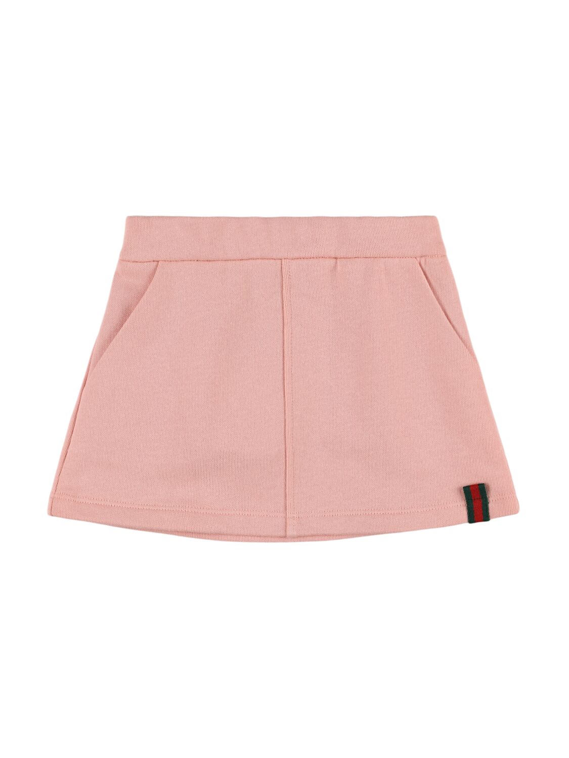 Gucci Felted Cotton Jersey Skirt In Pink