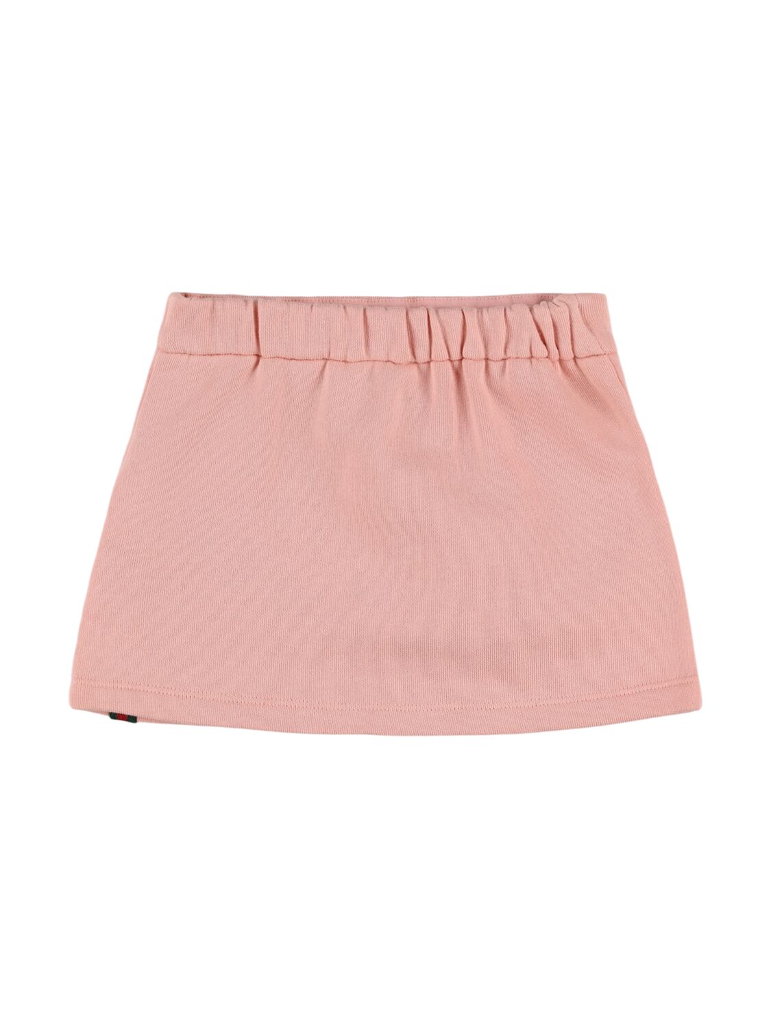 Shop Gucci Felted Cotton Jersey Skirt In Smooth Pink