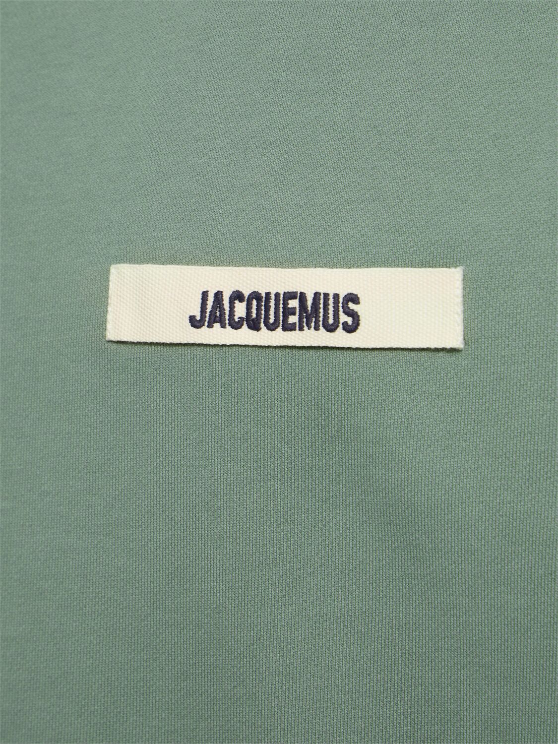 Jacquemus Man Sweatshirt Light Green Size Xl Organic Cotton In 浅绿色