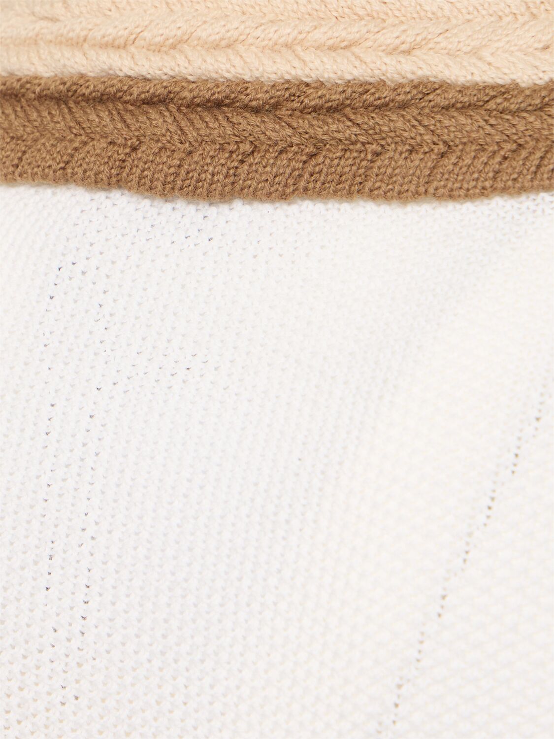 Shop Commas Crochet Collar Polo In Off White/beige