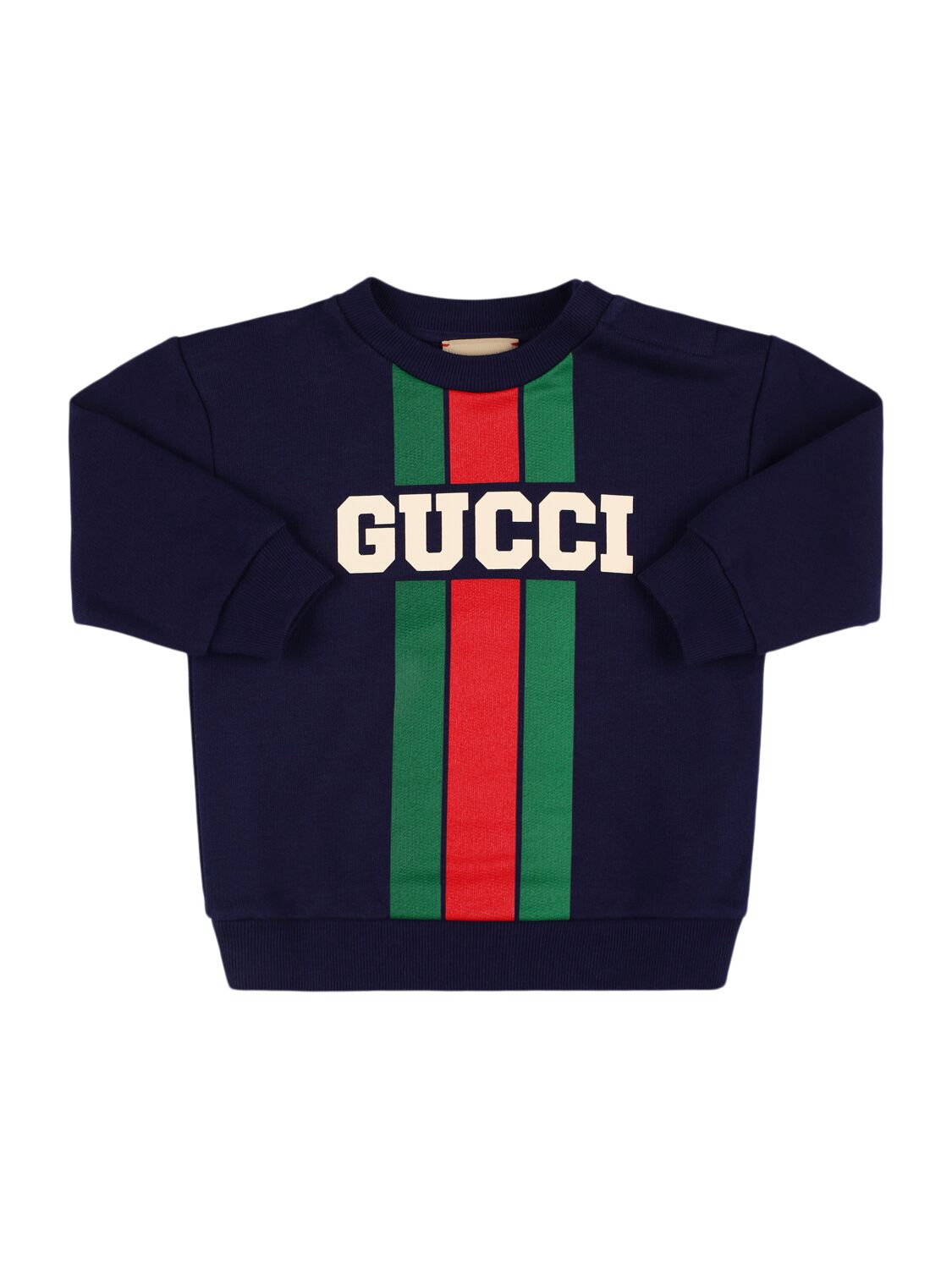 Gucci Logo Cotton Sweatshirt In Multi